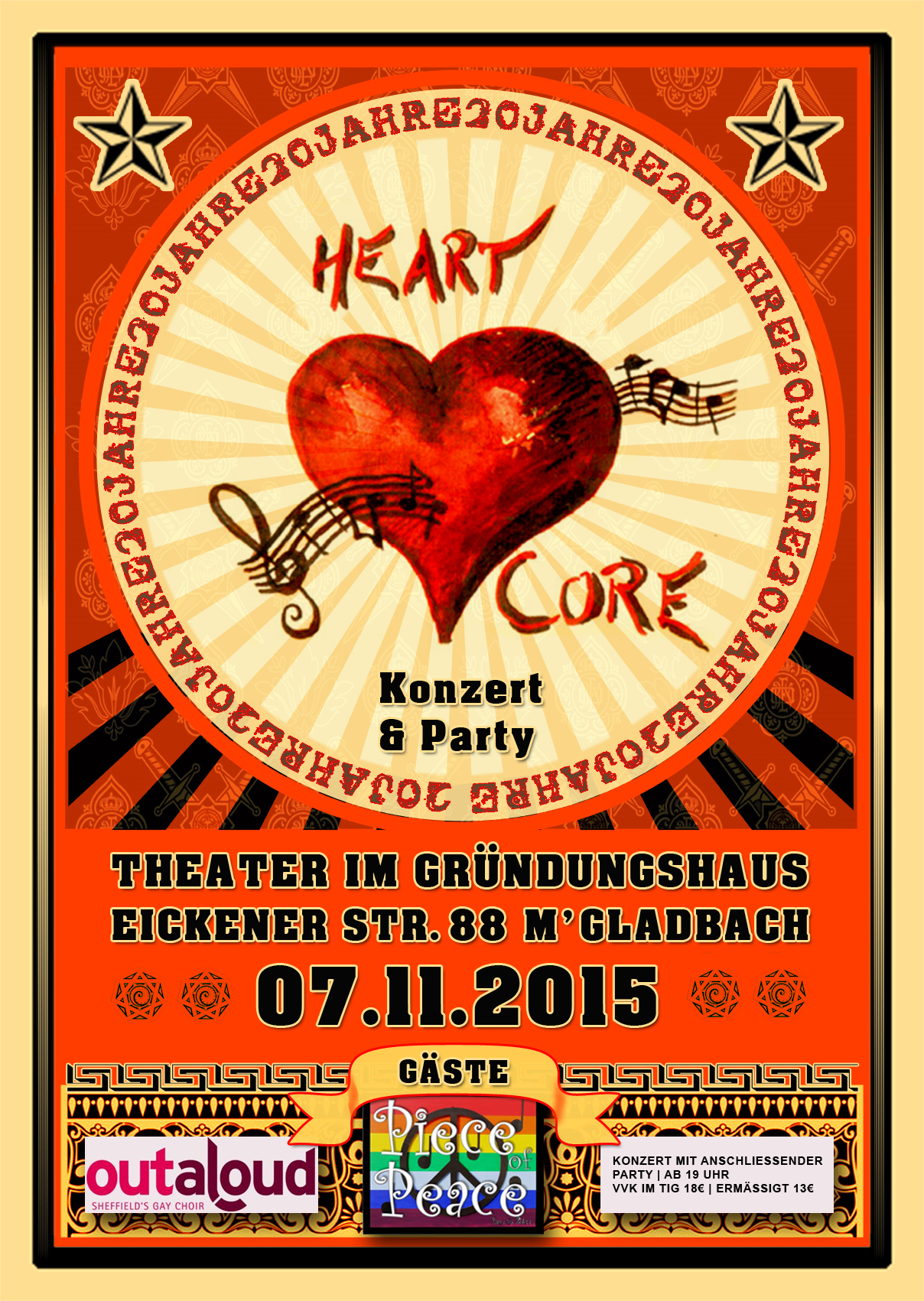 20 Jahre Hear Core Flyer